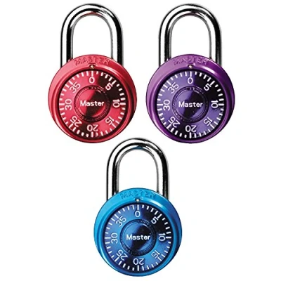 Imagen de Master Lock 1533TRI Candado de combinación (3 unidades)