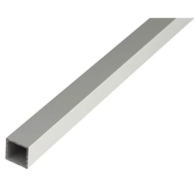 Imagen de Alberts 473532 Tubo cuadrado Aluminio, anodizado plateado 1000 x 20 mm