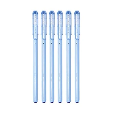 Imagen de Pentel BK77AB Superb Antibacterial + Bolígrafo de bola antibacteriano, cumple con la normativa europea, 0,7 mm, azul, 6 unidades