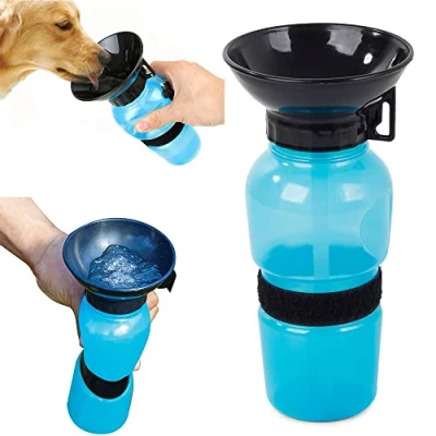 Imagen de PARENCE Botella de Agua para Perro con Cuenco Integrado Viaje y Transporte Coche, Interior Exterior 0,5L