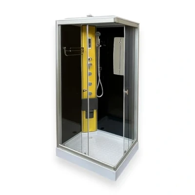 Imagen de BAÑERA DUCHA CABINA DE HIDROMASAJE Portofino 100x70cm SPA RADIO LUCES NEW LLUVIA