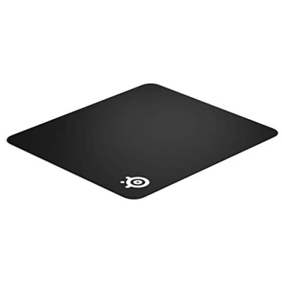 Imagen de SteelSeries QcK+ Alfombrilla de ratón para juegos Base tela antideslizante con respaldo goma Negro (450 mm x 400 2 mm) Largo