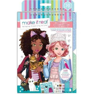 Imagen de Make It Real Fashion Design Sketchbook: Pretty Kitty (3204)