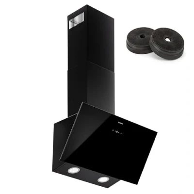 Imagen de Klarstein Campana Extractora Cocina 60cm, Extractor con Filtros Anti Grasa para Lavar en Lavavajillas, Campanas Extractoras Flujo Aire 305 m3/h Airflow, Extractores Cocinas