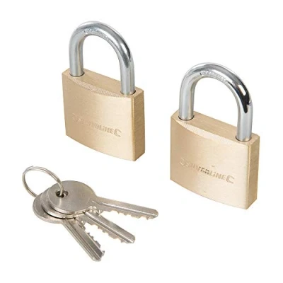 Imagen de Silverline Tools JUEGO DE 2 CANDADOS CON LLAVES INTERCAMBIABLES