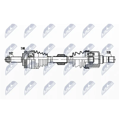 Imagen de NTY NPW HY 569 Árbol de transmisión Eje delantero, izquierda 664 88 HYUNDAI: i40 CW, Berlina