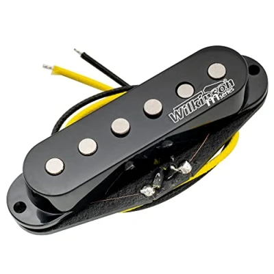 Imagen de Wilkinson Vintage 60&#039;s Staggered Alnico 5 Pastilla Single Coil Medio Pickup para Guitarra eléctrica tipo Strat, Negro
