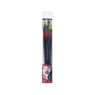 Imagen de Daler Rowney Georgian Estuche Pinceles Mango Largo 402 4 Unidades