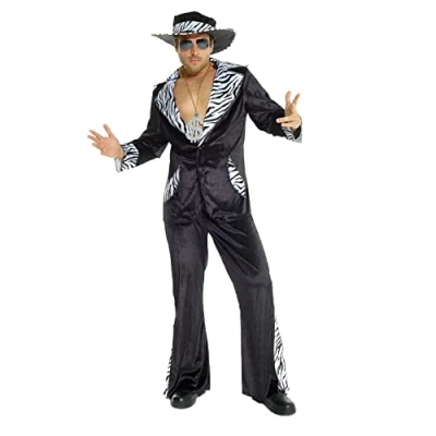 Imagen de Morph Costumes Disfraz Años 70 Hombre Negro, Disco Hombre, Discoteca 80 Chulo, Disfraces Carnaval Talla L