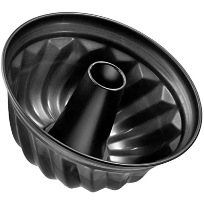 Imagen de Zenker Pure Molde Rosco Alto en Acero con Revestimiento Antiadherente ILAG, Resistente hasta 230ºC, Fabricado Alemania, Color Negro, 23x11,5 cm, 1 ud.