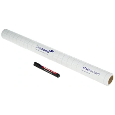 Imagen de Caja de 4 rollos 25 hojas 60x80cm Magic Chart con cuadrícula