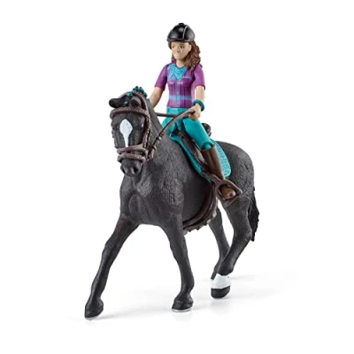 Imagen de schleich HORSE CLUB 42541 — Lisa y Storm, 10 Piezas Incluye Jinete Caballo Animales de Juguete Coleccionables Set Caballos Juguetes para Niños 5 Años o Más