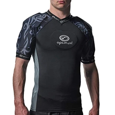 Imagen de Optimum Razor Protective Top Hombreras Protectoras para Hombre, Black/Silver, Large