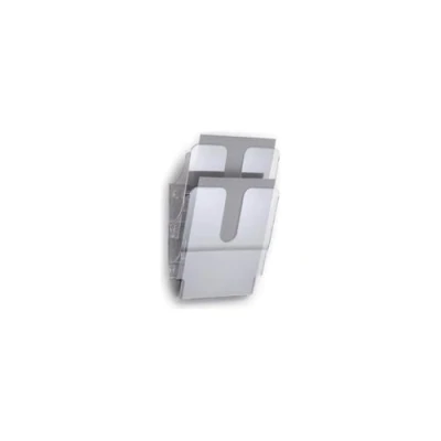 Imagen de Durable 1709008400 Juego de dispensadores folletos FlexiPlus 2 A4, 1 juego, transparente