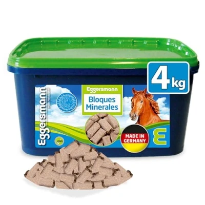 Imagen de Eggersmann Mein Pferdefutter Mineral Bricks 4 kg Alimento para Caballos apoyar el metabolismo y Sistema inmunológico Comida con minerales vitaminas