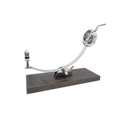 Imagen de FERRETERIA LEPANTO jamonero Profesional Giratorio y basculante, Soporte con Base de Madera Haya Color Caoba Modelo Serrano (Sin Set Corte)