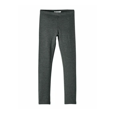 Imagen de Name it Nkfdavina Solid NOOS Leggings para niños, Talla: 9 12m, Dark grey melange