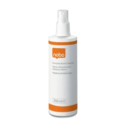 Imagen de Nobo Espray Limpiador con Pulsador para Pizarras Blancas, 250 ml, Superficies de Borrado en Seco, 1901435