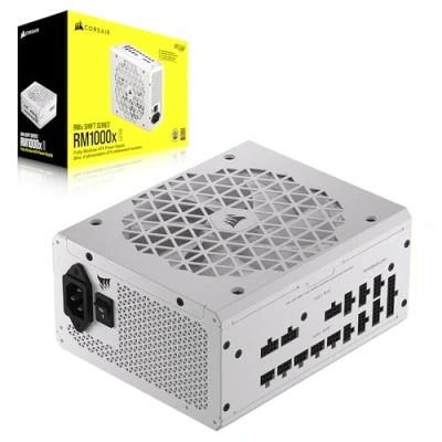 Imagen de CORSAIR RM1000x Shift Fuente de Alimentación ATX Totalmente Modular Interfaz Lateral Compatible con 3.0 y PCIe 5.0 Modo Ventilador a Cero RPM Eficiencia 80 Plus Gold Blanco