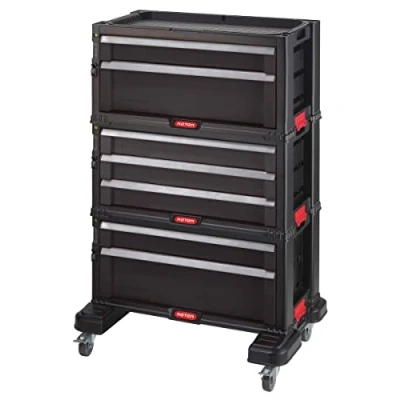 Imagen de Keter Carro de herramientas con 7 cajones, 60 x 38 83 cm, Color Negro