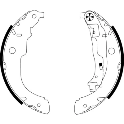 Imagen de TEXTAR 91067200 Zapatas de freno 228 42 con palanca mano PEUGEOT: 207 Hatchback, 208 I SW, CITROËN: C3 II