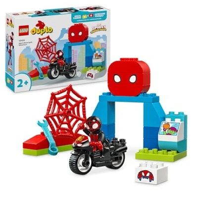 Imagen de Lego Duplo Marvel Aventura en Moto de Spin Juego Infantil Aventuras Spidey y su Superequipo, Vehículo Spider Man, Juguete Educativo Construcción para Niños Niñas 2 Años o Más 10424
