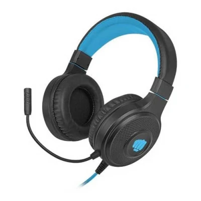 Imagen de FURY Warhawk Auriculares Gaming 2.0 con Micrófono y Control de Volumen Retroiluminación RGB, Color Negro/Azul