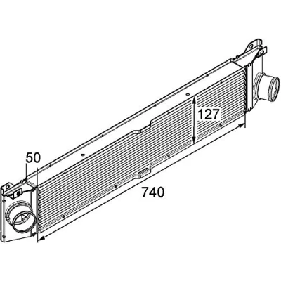 Imagen de MAHLE ORIGINAL CI 157 000P Intercooler FIAT: Ducato III Furgón, Bus, II Furgón