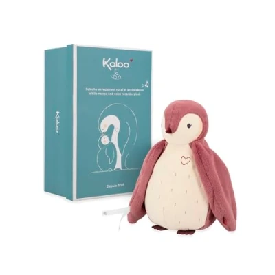 Imagen de Kaloo Complices Doudou Ruido Blanco bebé y grabadora de Voz Pingüino Rosa 25 cm Desde el Nacimiento, K212005