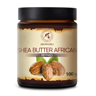 Imagen de Manteca de Karité 100g Puro y Natural Butyrospermum Parkii Shea Butter Africana Hidratante Corporal Aceite para Cabello Piel Uñas Labios Cuidado Facial
