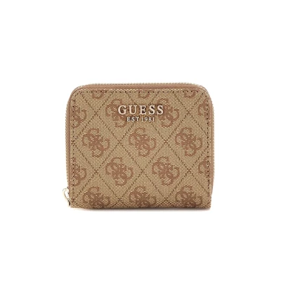 Imagen de Guess Laurel SLG Small ZIP Around Monedero, Mujer, Talla: One Size, Brown