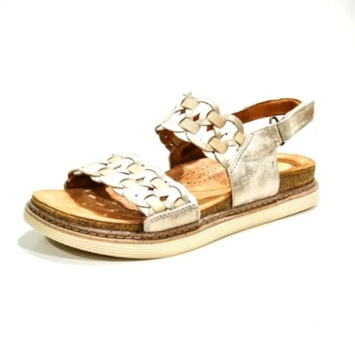Imagen de Clarks Originals Arwell Glide Sandalias, Mujer, Talla: 40, Weiß Zapatos