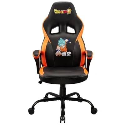 Imagen de Subsonic, Dragon Ball Z, silla de juego, gaming DBZ pop para adolescente o adulto, cómodo asiento basculante, reposacabezas y reposabrazos integrados, respaldo ergonómico, Negro