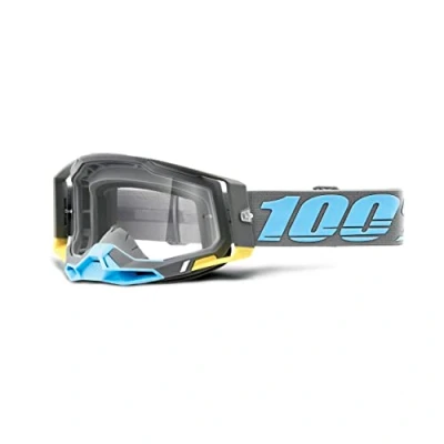 Imagen de 100% MÁSCARAS RACECRAFT 2 Goggle Clear Lens Gafas, Adultos Unisex, Trinidad (Multicolor), Talla Única