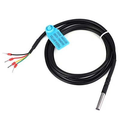 Imagen de Fafeicy Sonda de sensor humedad y temperatura digital, Caja acero inoxidable a prueba agua, para monitoreo sala computadoras, HVAC, estación meteorológica, almacén (SHT31)
