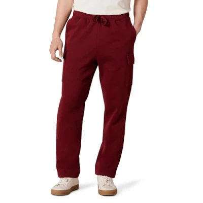 Imagen de Amazon Essentials Pantalón Deportivo Cargo de Forro Polar Hombre, Rojo Oscuro, M