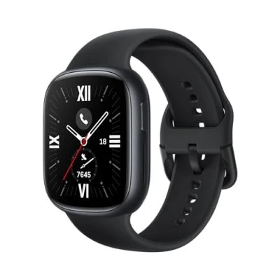 Imagen de HONOR Watch 4 Smartwatch, Bluetooth Call, 1.75&quot; AMOLED 60Hz Display, Silicone Strap for Men, 97 Workout Modes, 5ATM Waterproof, Heart Rate and Sleep Monitor, 14 Day Battery Longetivity