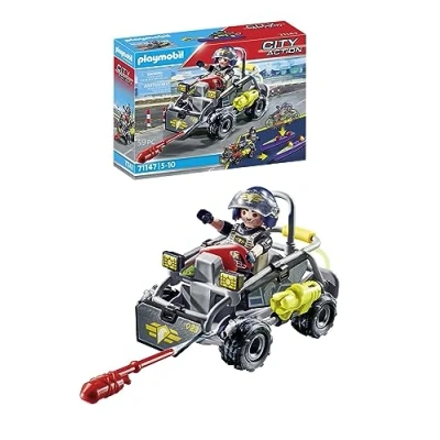Imagen de PLAYMOBIL City Action 71147 Fuerzas Especiales Quad Multiterreno, lancha rápida Convertible, Juguetes para niños a Partir de 5 años
