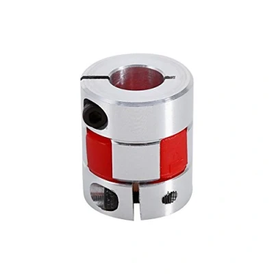 Imagen de Ciruela de Acoplamiento del Eje, Abrazadera Flexible en Forma Ciruela, Elástico Acoplador 8 x 12 mm, Eje Aluminio Conectar para Motor Paso a