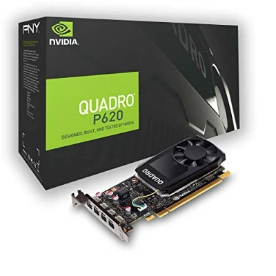 Imagen de PNY Quadro P620 2GB GDDR5 Tarjeta gráfica (Quadro P620, 2 GB, GDDR5, 128 bit, 5120 x 2880 Pixeles, PCI Express x16 3.0)