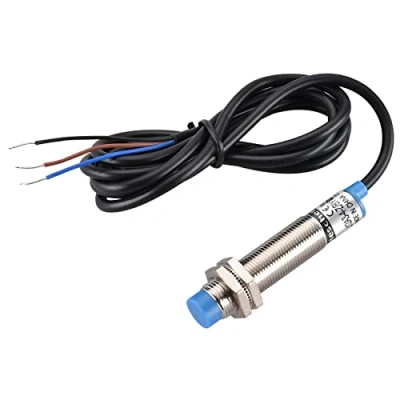 Imagen de Heschen M12 Interruptor de sensor proximidad inductivo tipo sin blindaje LJ12A3 4 Z/BY Detector 4mm 10 30VDC 200mA PNP Normalmente abierto (NO) 3 cables