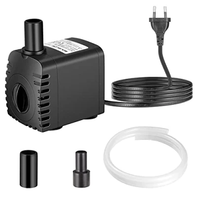 Imagen de SOUSLOW 8W Bomba de Agua Sumergible 600L/H AC220 240V con 2 Boquillas para Acuario Pecera Estanque Fuentes Jardín Sistema