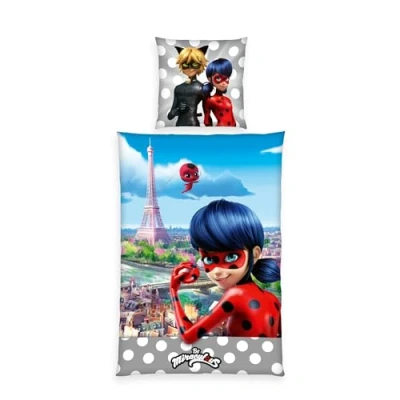Imagen de Herding Miraculous Juego de Ropa Cama (Funda Almohada 80 x cm, Funda nórdica 135 200 cm Aprox., Cierre Botones, 100% algodón)