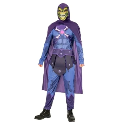 Imagen de Rubies Disfraz Skeletor Deluxe para adulto, Jumpsuit impreso digitalmente, capa y máscara, Oficial Masters Of The Univers Carnaval, Halloween, Navidad cumpleaños