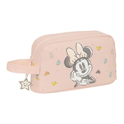 Imagen de Safta Minnie Mouse Baby Porta Desayunos Térmico, Termo, Portatodo, Calidad y Máxima Resistencia, Comida, Recreo, 21.5x6.5x12 cm, Color Rosa Claro