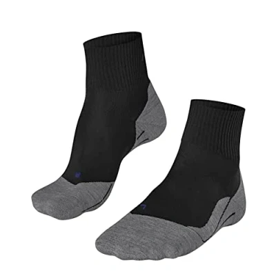 Imagen de FALKE TK5 Wander Cool Short W SSO lyocell hilo funcional anti ampollas fino 1 par, Calcetines para senderismo Mujer, Negro (Black Mix 3010), 41 42