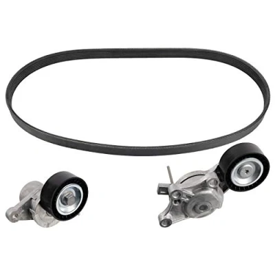 Imagen de FEBI BILSTEIN 170033 Juego de correas trapeciales poli V con elemento tensor PEUGEOT: 5008 I, Partner II Tepee, 3008 CITROËN: Berlingo II, C5 3