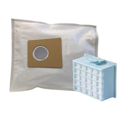Imagen de Microsafe Bolsas de aspiradora + 1 filtro Hepa para aspiradoras Bosch serie GL 30 (BGL3 BGL3A BGL3B BGL3C equivalente a BBZ41FGALL / BBZ156HF