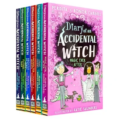 Imagen de Diary of an Accidental Witch Series 6 Books Collection Set by Honor &amp; Perdita Cargill (Diary Witch, Flying High, Ghostly Getaway, Unexpected Guests, Stage Fright, Magic Ever After)