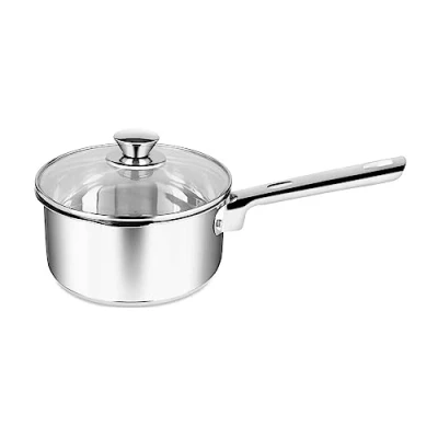 Imagen de Penguin Home Profesional Acero inoxidable Seguro para Inducción Cazo con Tapa, 18 cm Talla, 2 Capacidad de Litros, 3002